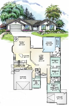 Silverton Floor Plan - Garage Right